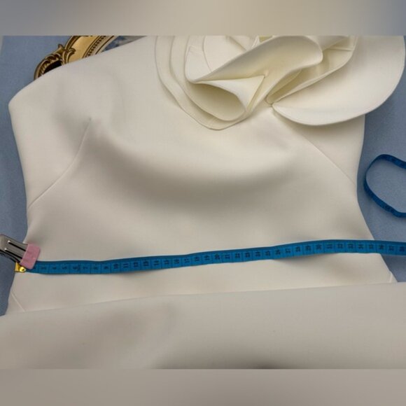 🆕 ACLER 🧿 NWOT Wynyard One Shoulder Maxi Dress, Ivory - Sz AU 8 US 4 - Picture 14 of 14